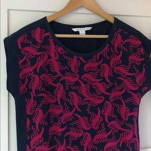Diane VonFurstenberg silk short sleeve top!